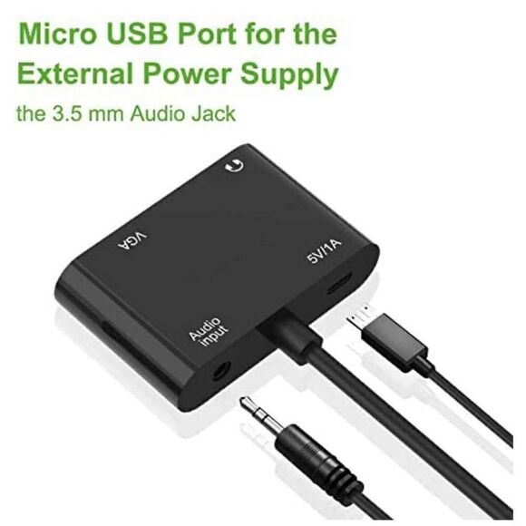 HDMI to VGA HDMI Adapter, HDMI Splitter 1 HDMI in VGA HDMI 2 Out for Computer - Picture 2 of 6